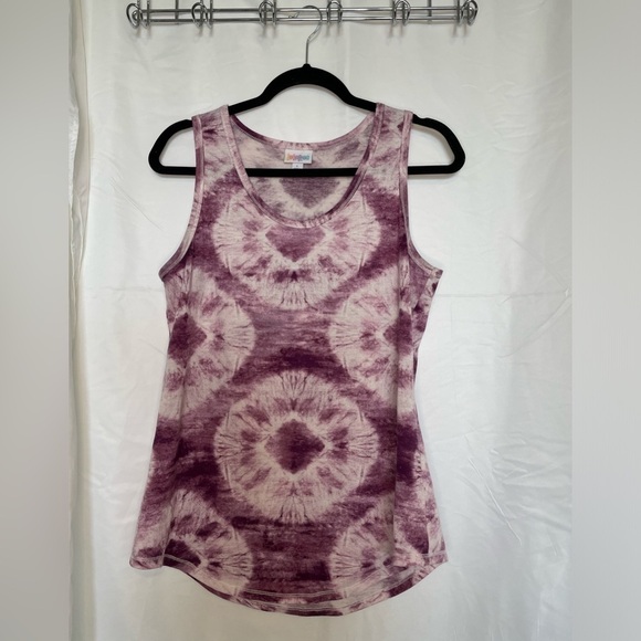 LuLaRoe Tops - Lularoe/ Purple and White tie dye tank top​​​​​​​​​​